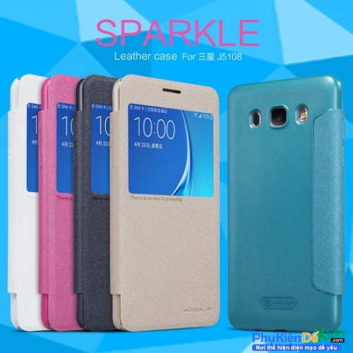 Bao Da Samsung Galaxy J5 2016 Hiệu Nillkin Sparkle