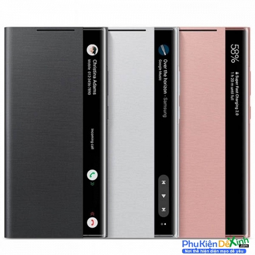 Bao Da Samsung Galaxy Note 20 Ultra Smart Clear View Chính Hãng