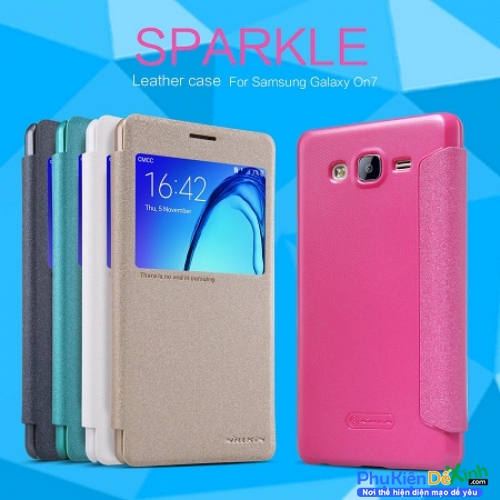 Bao Da Samsung Galaxy On7 Hiệu Nillkin Sparkle