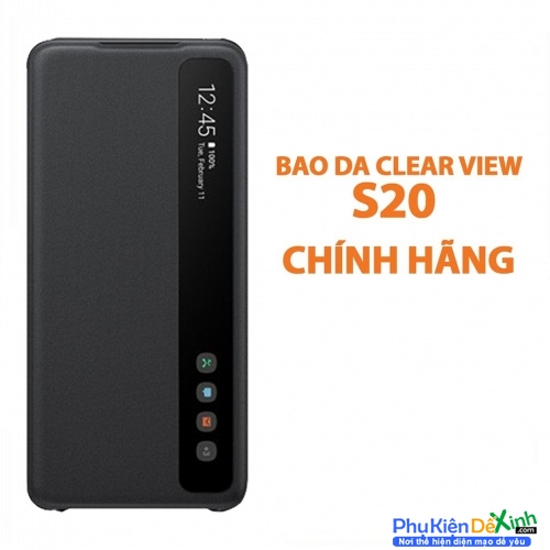 Bao Da Samsung Galaxy S20 Smart Clear View 