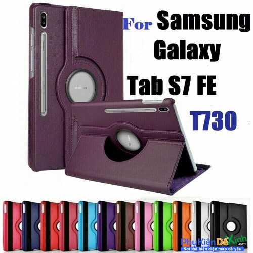 Bao Da Samsung Galaxy Tab S7 FE T735 Xoay 360 Độ Giá Rẻ