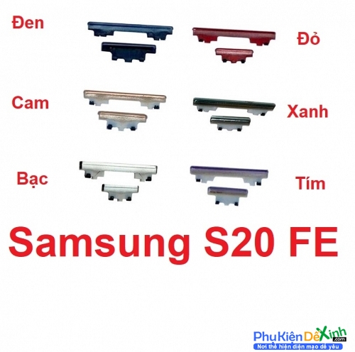 Bộ Nút Nguồn Âm Lượng Ngoài Samsung Galaxy S20 FE Hàng New 