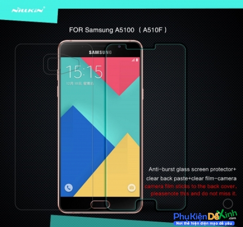 Miếng Dán Cường Lực Samsung Galaxy A5 2016 Hiệu Nillkin 9H