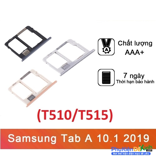 Khay Sim. Thẻ Nhớ Samsung Galaxy Tab A 10.1 (2019) / SM-T515 T510 SIM Card Tray + Micro SD Card Tray