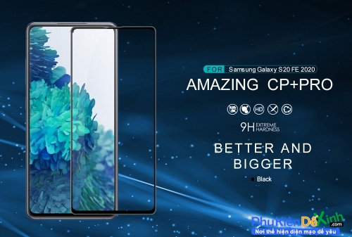 Kính Cường Lực Full Samsung Galaxy S20 FE Hiệu Nillkin 3D CP+