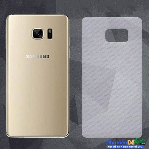Miếng Dán Mặt Sau Vân Carbon Samsung Galaxy Note 5 Giá Rẻ