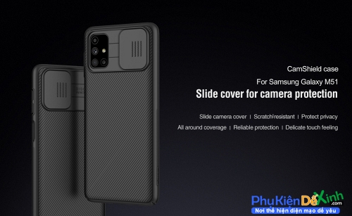 Ốp Lưng Samsung Galaxy M51 Bảo Vệ Camera Nillkin CamShield