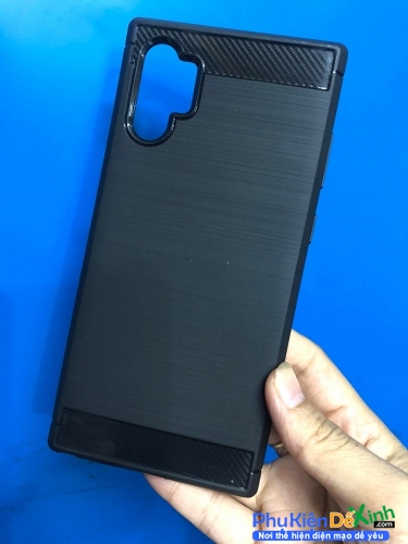 Ốp Lưng Samsung Galaxy Note 10 Plus Chống Sốc Dạng Carbon Hiệu Likgus