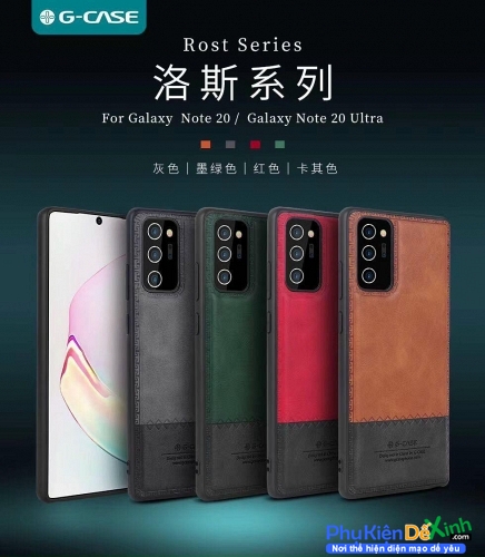 Ốp Lưng Samsung Galaxy Note 20 Ultra Hiệu G-Case Dạng Da Cao Cấp