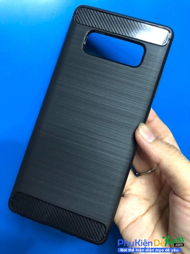 Ốp Lưng Samsung Galaxy Note 8 Chống Sốc Vân Carbon Cao Cấp Hiệu Likgus