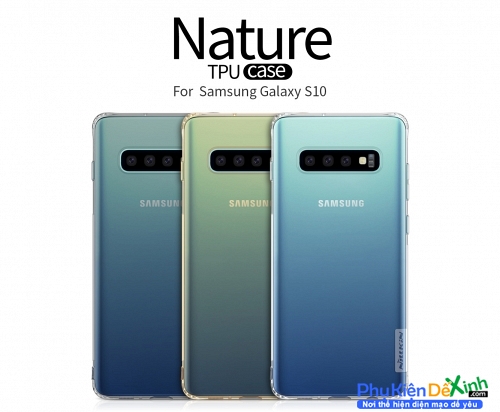 Ốp Lưng Samsung Galaxy S10 Dẻo Trong Suốt Hiệu Nillkin