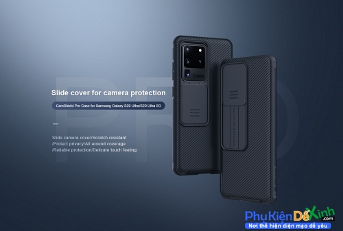 Ốp Lưng Samsung Galaxy S20 Ultra Chính Hãng Nillkin CamShield