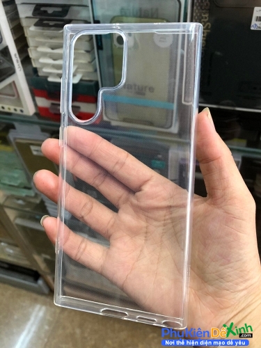 Ốp Lưng Samsung Galaxy S22 Ultra Trong Suốt Cao Cấp Nhựa Dẻo Tốt