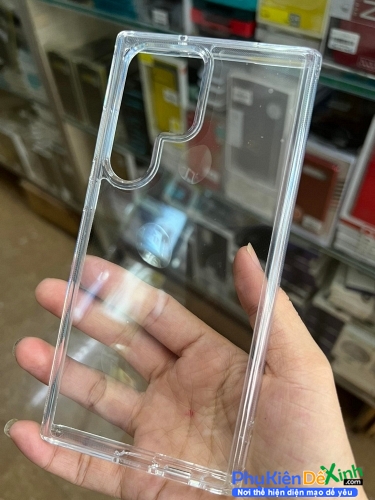 Ốp Lưng Samsung Galaxy S23 Ultra Chống Sốc Trong Suốt Hiệu Likgus
