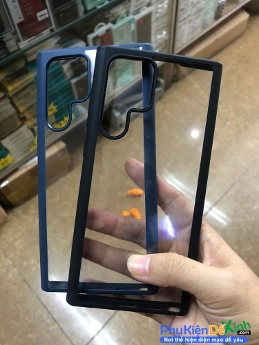 Ốp Lưng Samsung Galaxy S22 Ultra Chống Sốc Likgus Viền Màu Cao Cấp