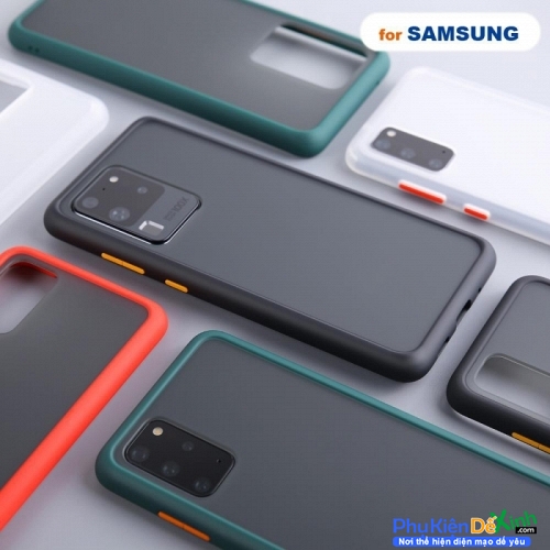 Ốp Lưng Samsung Galaxy S20 Plus Viền Màu Lưng Mờ Hiệu Likgus