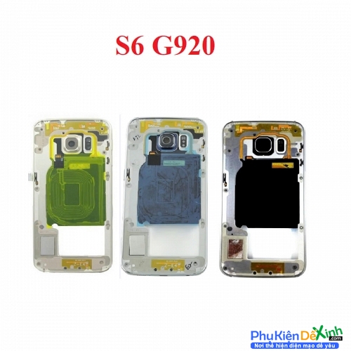 Khung Sườn Benzen Sườn Màn Hình Samsung S6 G920 Zin Tháo Máy