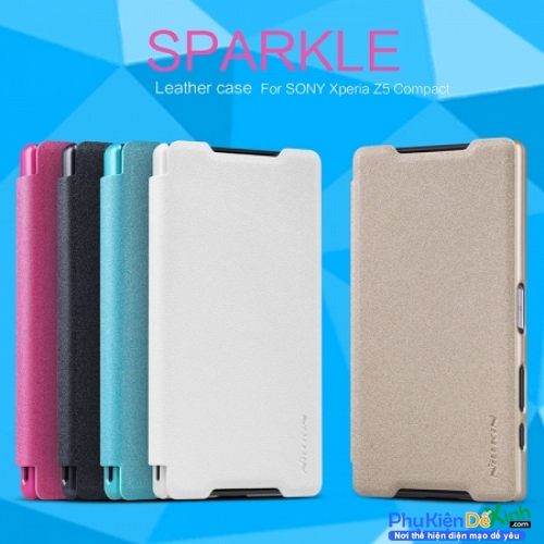 Bao Da Sony Xperia X Compact Hiệu NillKin Sparkle