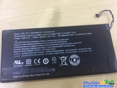 Pin Acer Iconia One 7 B1-730 B1-730 HD Chính Hãng Acer