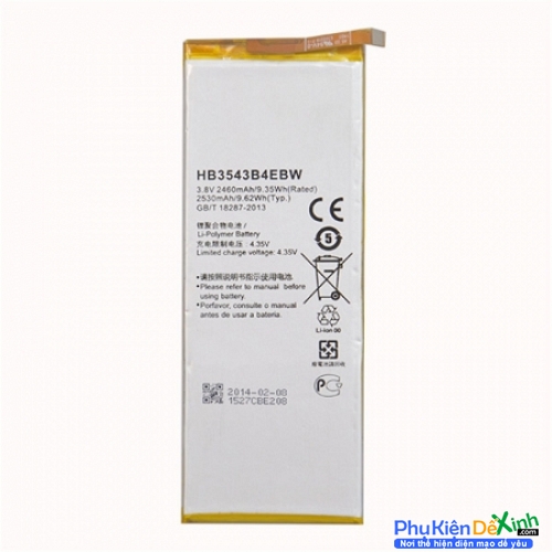 Pin HW Ascend P7 L07 L09 L00 L10 L05 L11 HB3543B4EBW Thay Lấy Liền
