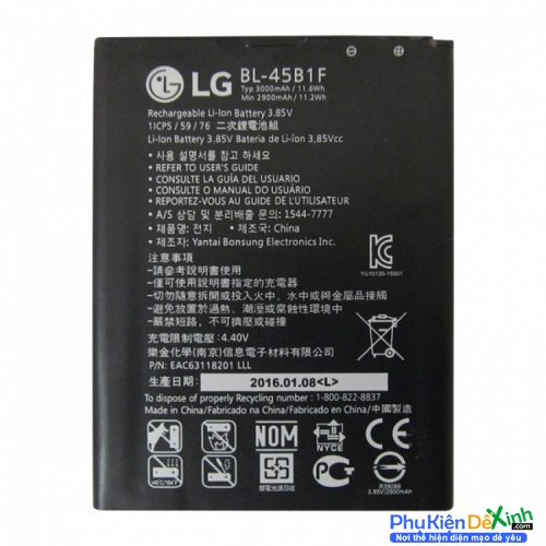 Pin LG Stylus 2 Plus Mã BL-45B1F 3000mAh Chính Hãng
