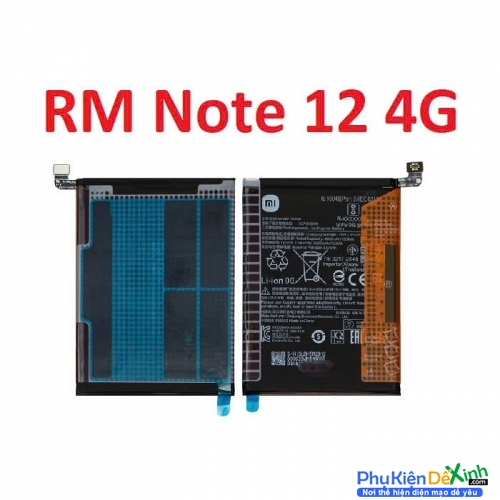 Pin Xiaomi Redmi Note 12 4G BN5M Dung Lượng 5000 mAh Zin New Thay Lấy Liền