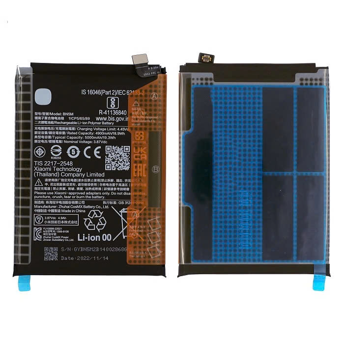 Pin Xiaomi Redmi Note 12 4G BN5M Dung Lượng 5000 mAh Zin New Thay Lấy Liền