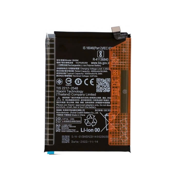 Pin Xiaomi Redmi Note 12 4G BN5M Dung Lượng 5000 mAh Zin New Thay Lấy Liền