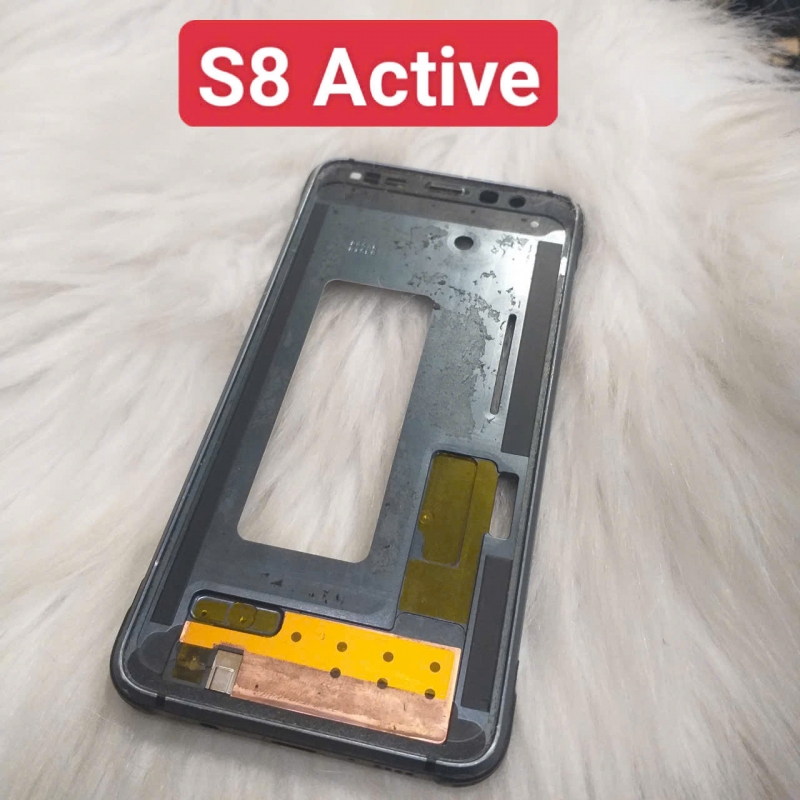 Khung Sườn Benzen Sườn Màn Hình Samsung S8 Active Zin Tháo Máy