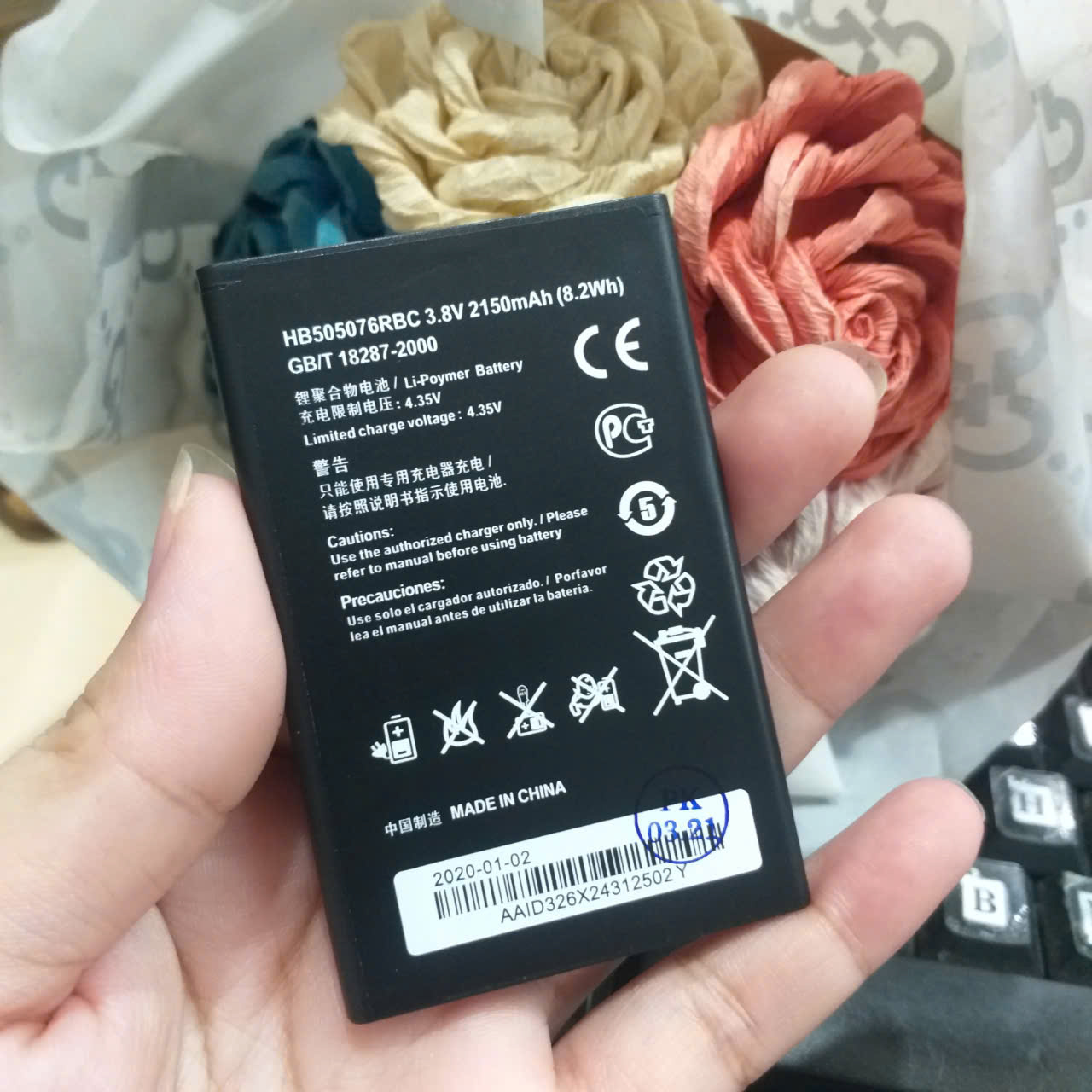 Pin HW Ascend G700 G710 G716 HB505076RBC Thay Lấy Liền