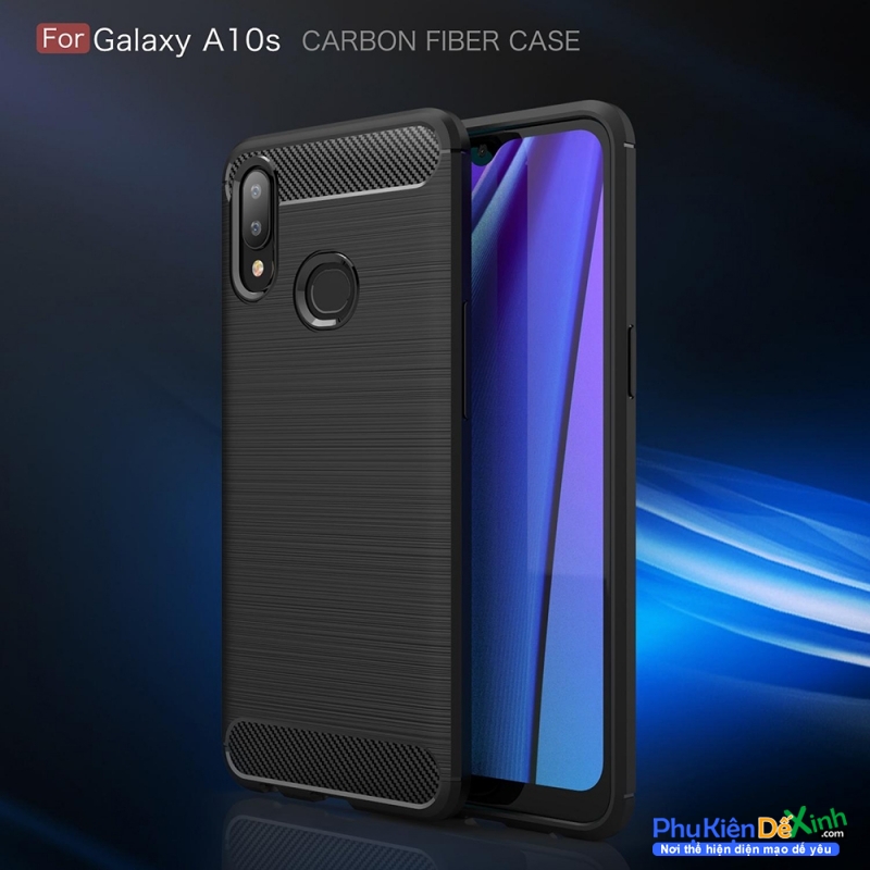 Ốp Lưng Samsung Galaxy A10s Chống Sốc Hiệu Likgus Cao Cấp được làm bằng chất liệu TPU mền giúp bạn bảo vệ toàn diện mọi góc cạnh của máy rất tốt lớp nhựa này khá mỏng bên ngoài kết hợp thêm bên trên và dưới dạng carbon