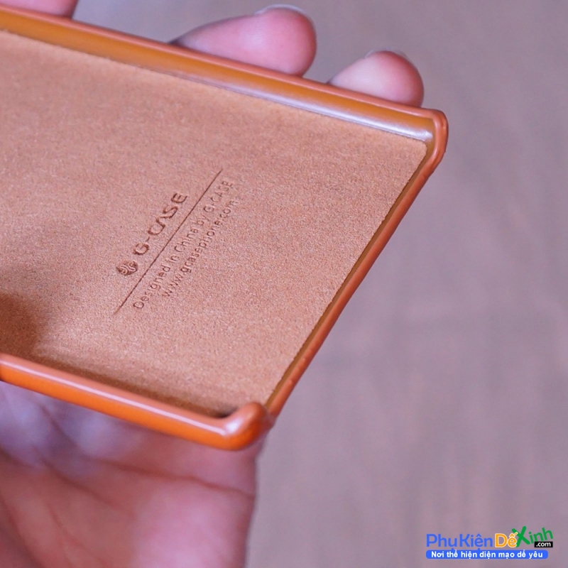 Ốp Lưng Samsung Galaxy Note 10 Hiệu G-Case bằng chất liệu da công nghiệp một bên trơn và một bên đan ô nhỏ rất khóe ôm sát thân máy chống va đạp trầy xước.