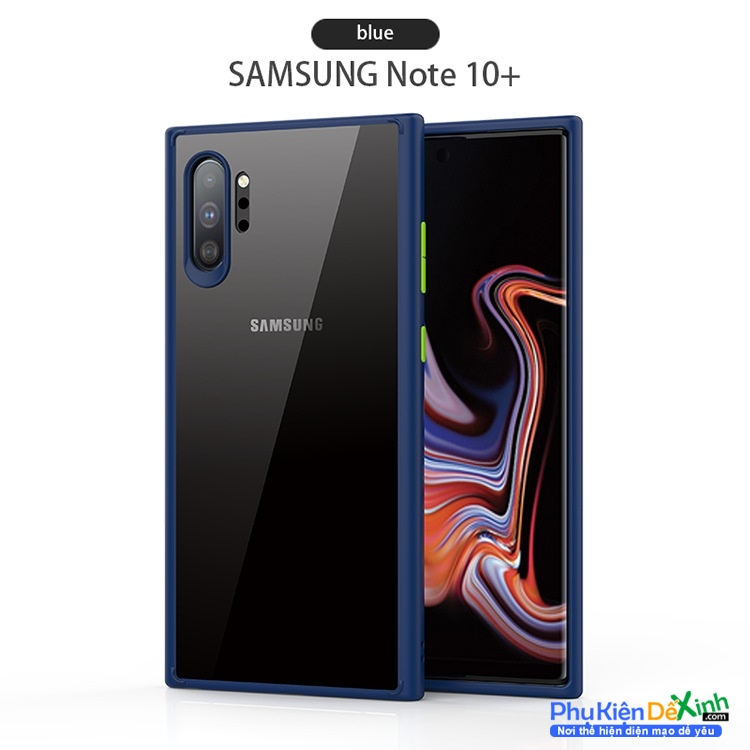 Ốp Lưng Viền Màu Samsung Galaxy Note 10 Lưng Mờ Hiệu Likgus mặt lưng mờ gam màu nhu thanh lịch hạn chế trầy xước và chống va đập hiệu quả