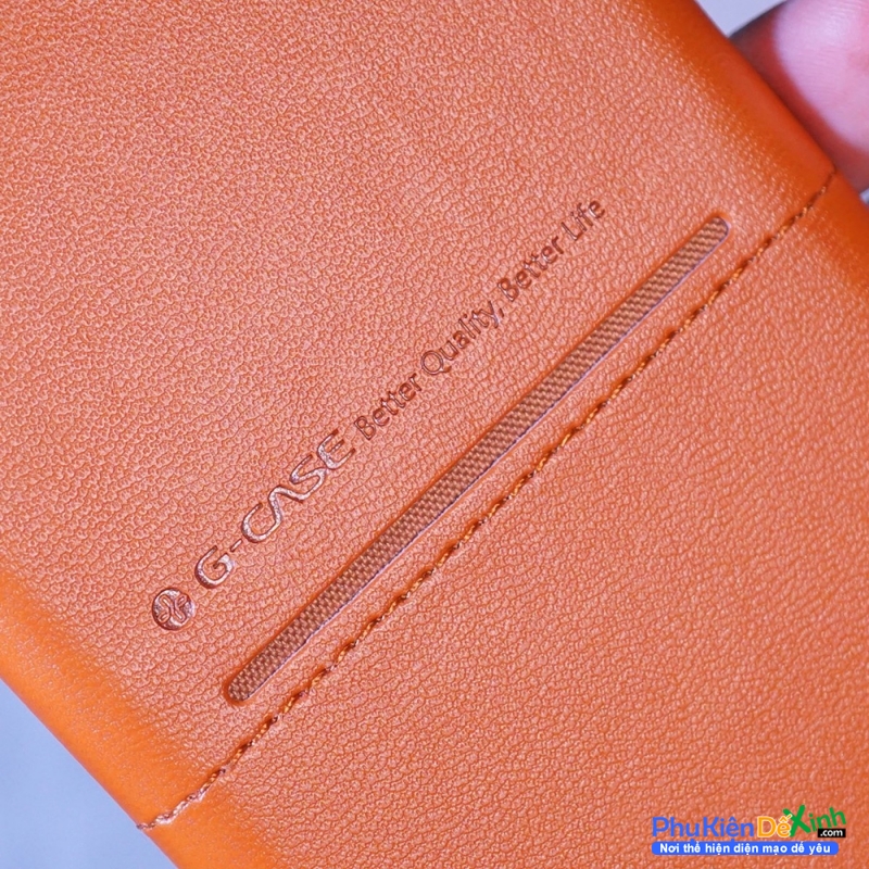 Ốp Lưng Samsung Galaxy Note 10 5G Hiệu G-Case bằng chất liệu da công nghiệp một bên trơn và một bên đan ô nhỏ rất khóe ôm sát thân máy chống va đạp trầy xước.