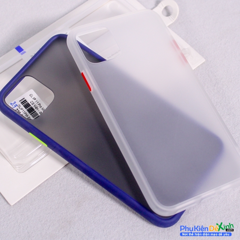 Ốp Lưng iPhone 11 Pro Hiệu Benks Viền Màu Lưng Mờ Chính Hãng mặt lưng mờ gam màu nhu thanh lịch hạn chế trầy xước và chống va đập hiệu quả