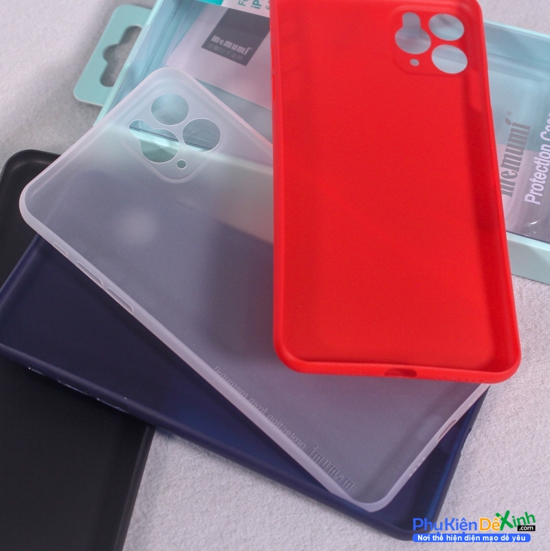 Ốp Lưng iPhone 11 Pro Hiệu Memumi Mỏng Dạng Nhám Mờ Cao Cấp được làm bằng silicon siêu dẻo nhám và mỏng có độ đàn hồi tốt, nhiều màu sắc mặt khác có khả năng chống trầy cầm nhẹ tay chắc chắn.