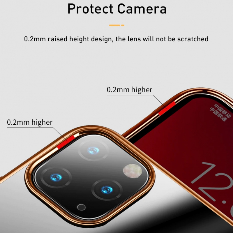 Ốp Lưng iPhone 11 Pro Hiệu Baseus Dẻo Viền Màu Chính Hãng thiết kế mặt lưng trong suốt hoàn toàn lộ nguyên mặt lưng của máy đẹp và sang hơn khi điểm nhấn là lớp viền màu bóng sắc sảo.