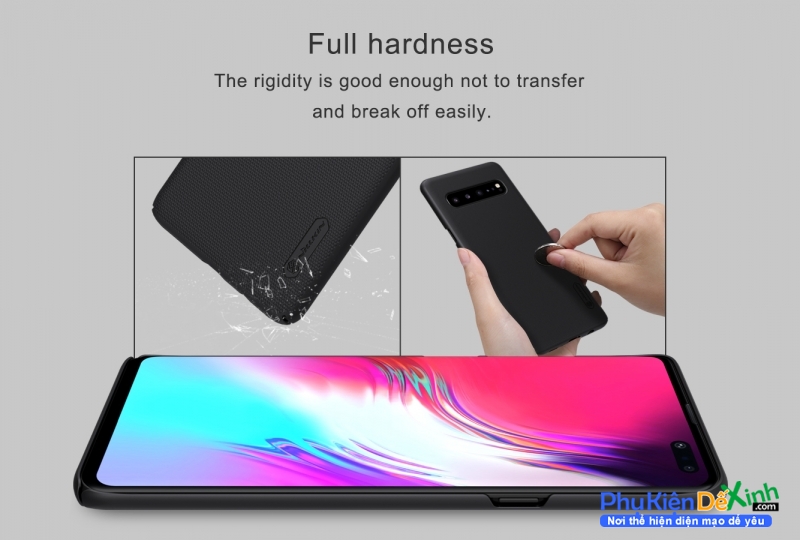 Ốp Lưng Samsung Galaxy S10 5G Dạng Sần Hiệu Nillkin Chính Hãng được sản xuất tại Hokong, là sản phẩm thương hiệu lớn Nillkin. được làm bằng chất nhựa PU cao cấp nên độ bền và độ đàn hồi cao, thiết kế dạng sần,là phụ kiện kèm theo máy rất ...