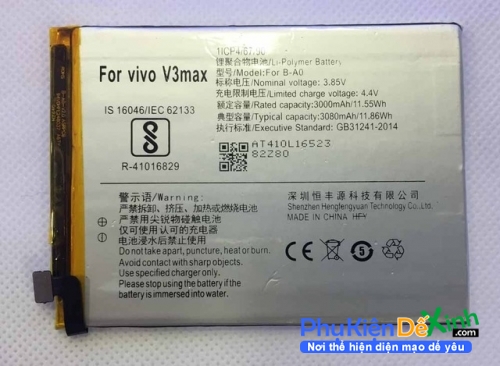 Pin Vivo V3 Max Chính Hãng Lấy LiềnTại HCM được PhuKienDeXinh Bảo Hành Chu Đáo 1 Đổi 1 Trong Thời Gian Bảo Hành Gặp Lỗi Lấy Liên Nhanh Chống Giao Hàng Toàn Quốc