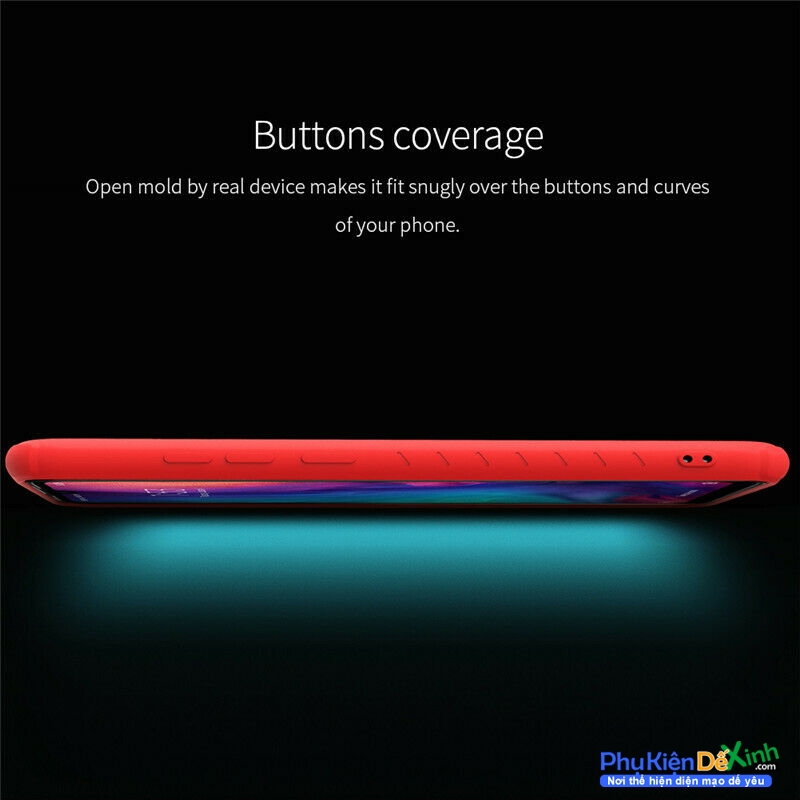 Ốp Lưng Xiaomi Redmi Note 7S Hiệu Nillkin Rubber-Wrapped Chính Hãng Được Làm Bằng Chất Liệu Silicon Cao Cấp Có Độ Đàn Hồi Tốt Chống Va Đập Và Bụi Bẩm Tốt, Lớp Silicon Mịn Cầm Rất Thoải Mái.