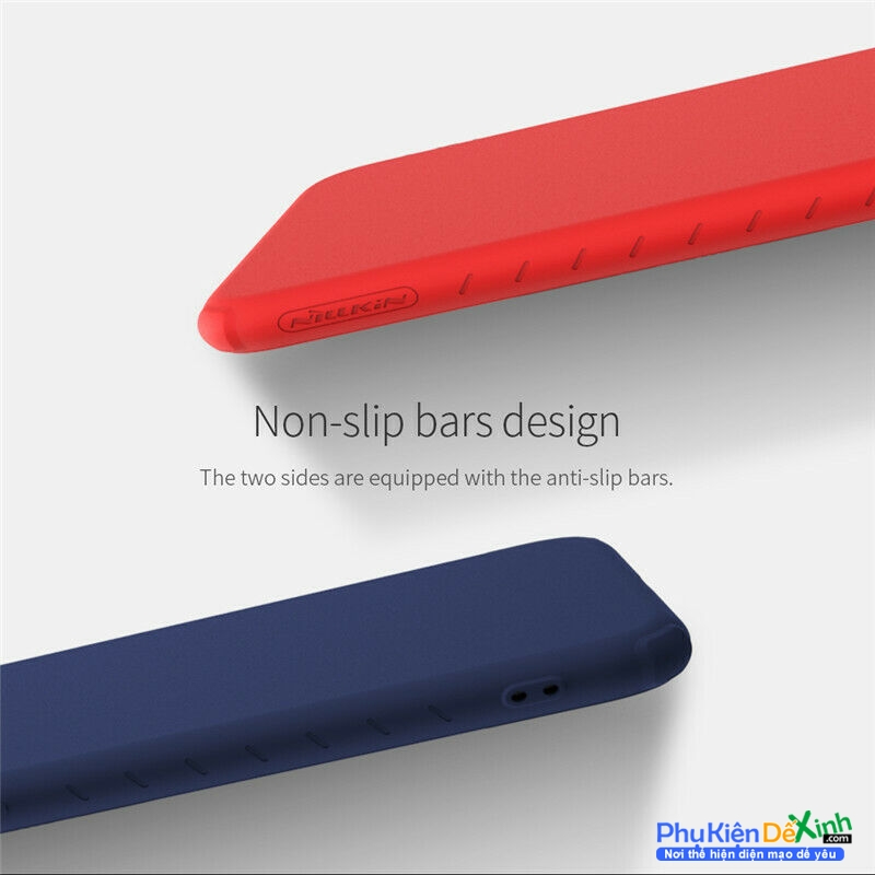 Ốp Lưng Xiaomi Redmi Note 7 Hiệu Nillkin Rubber-Wrapped Chính Hãng Được Làm Bằng Chất Liệu Silicon Cao Cấp Có Độ Đàn Hồi Tốt Chống Va Đập Và Bụi Bẩm Tốt, Lớp Silicon Mịn Cầm Rất Thoải Mái.