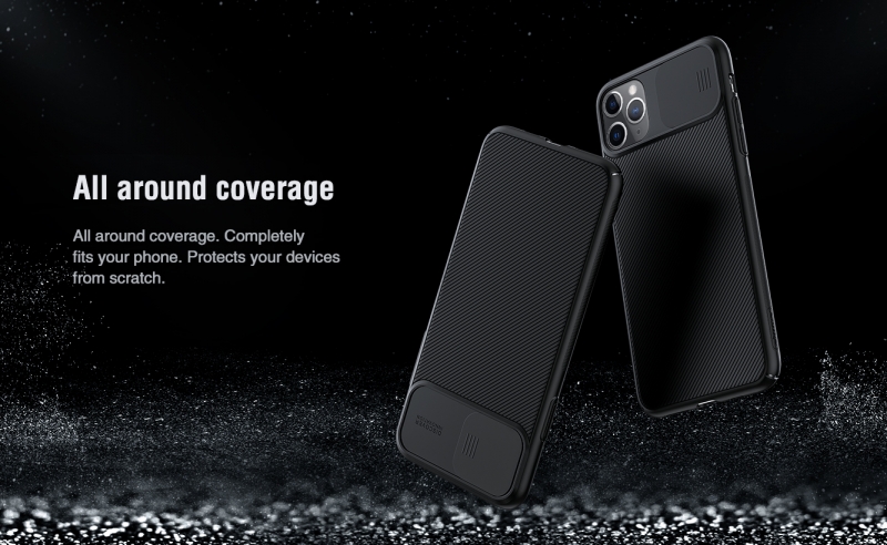 Ốp Lưng iPhone 11 Pro Nillkin CamShield thiết kế dạng camera đóng mở giúp bảo vệ an toàn cho Camera của máy, màu sắc đen huyền bí sang trọng rất hợp với phái mạnh.