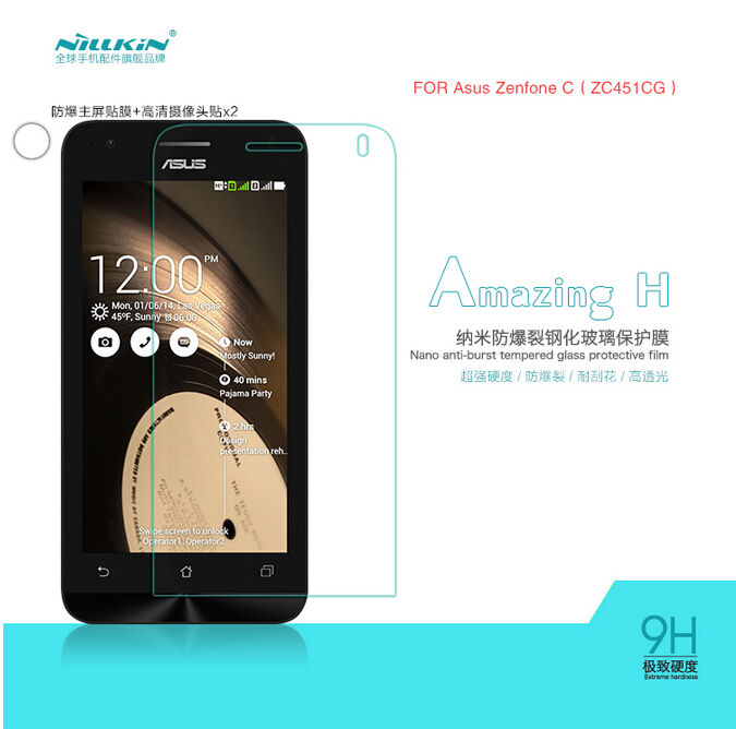 Miếng dán cường lực 9H Asus Zenphone C mang thương hiệu Nillkin giúp bạn bảo vệ những chiếc smartphone đẳng cấp của mình một cách tốt nhất.