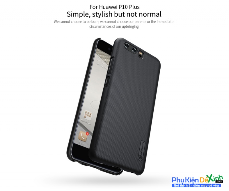 Ốp Lưng Huawei P10 Plus Hiệu Nillkin Dạng Sần Chính Hãng được làm bằng nhựa Polycarbonat có khả năng đàn hồi tốt, không bị giòn và khả năng chống trầy xước tốt trong nhưng va chạm.