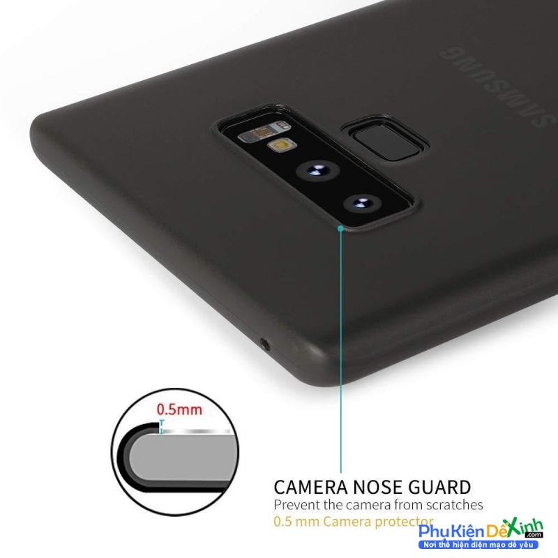 Ốp Lưng Samsung Galaxy Note 9 Dạng Nhám Cao Cấp Hiệu MeMuMi được làm bằng silicon siêu dẻo nhám và mỏng có độ đàn hồi tốt, nhiều màu sắc mặt khác có khả năng chống trầy cầm nhẹ tay chắc chắn.