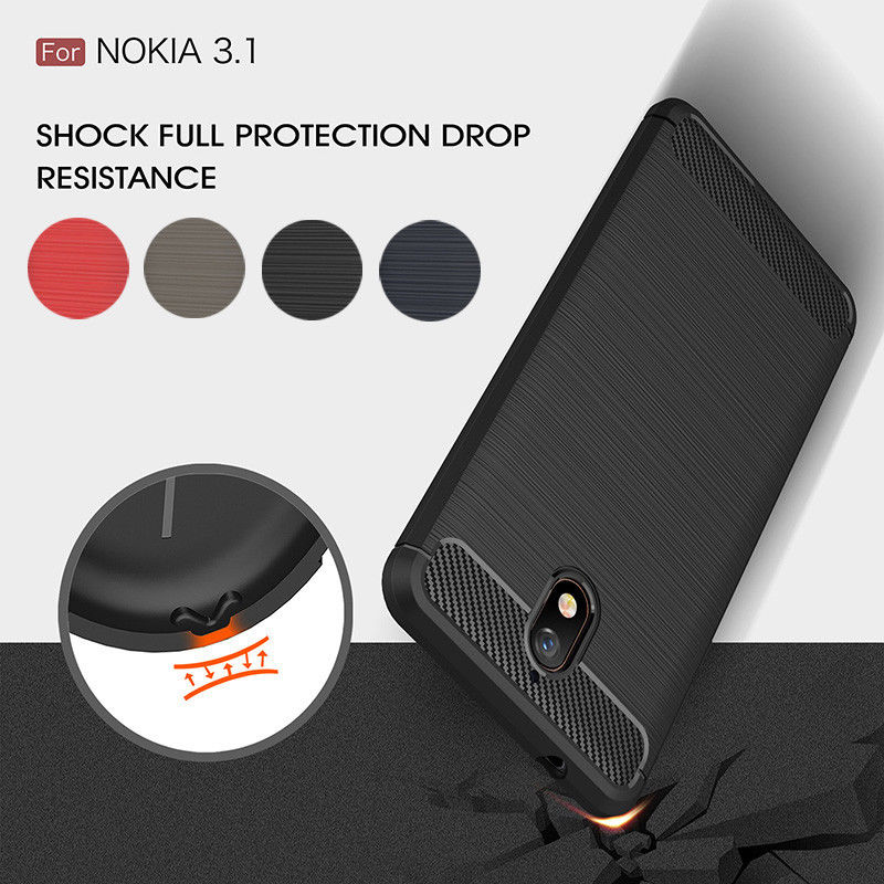 Ốp Lưng Nokia 3.1 Chống Sốc Hiệu Likgus Giá Rẻ được làm bằng chất liệu TPU mền giúp bạn bảo vệ toàn diện mọi góc cạnh của máy rất tốt lớp nhựa này khá mỏng bên ngoài kết hợp thêm bên trên và dưới dạng carbon ...