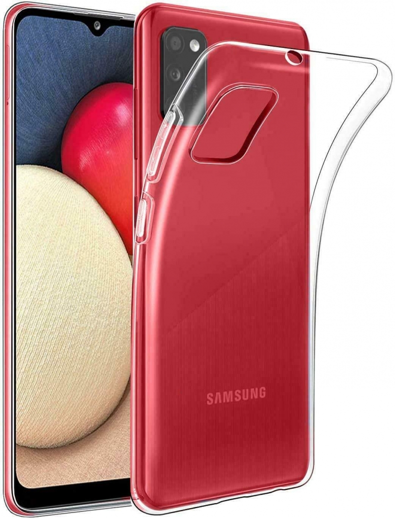 Ốp Lưng Samsung Galaxy A03s Dẻo Trong Suốt Giá Rẻ chất liệu TPU chỉ mỏng 0.3 mm, mềm dẻo, có độ đàn hồi cao, có thể bóp lại, cuộn lại mà không biến dạng.