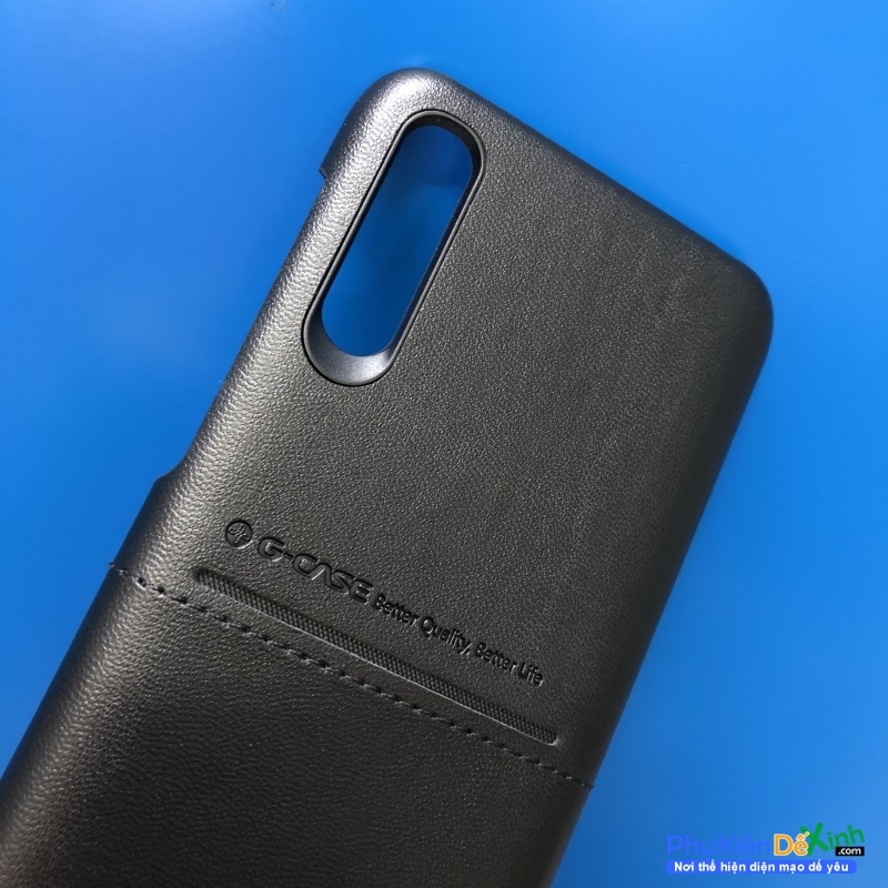 Ốp Lưng Samsung Galaxy A50s Hiệu G-Case Nhét Card khung PU chắn chắc; mặt ngoài là da cao cấp đồng thời tích hợp ngăn để card - thẻ tiện lợi; mặt trong lót nhung mềm bảo vệ mặt lưng máy tránh trầy - bụi;
