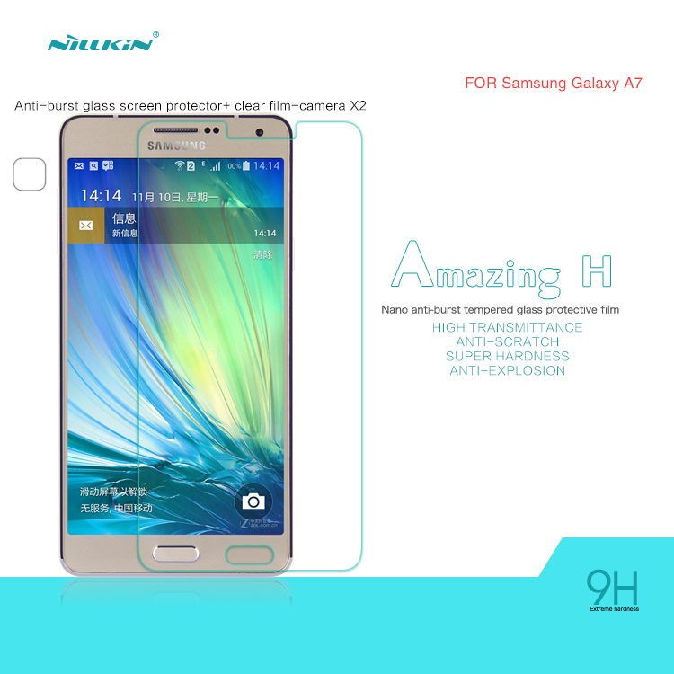 Dán cường lực Samsung Galaxy A7 mang thương hiệu Nillkin giúp bạn bảo vệ những chiếc smartphone đẳng cấp của mình một cách tốt nhất.