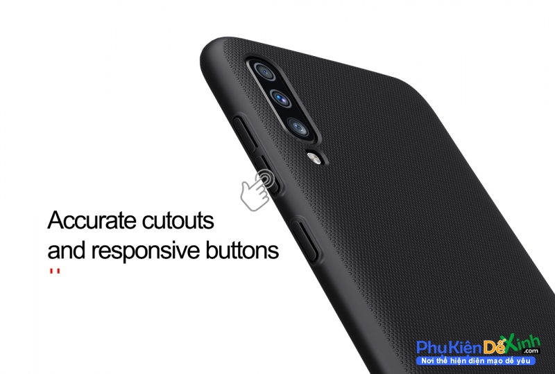 Ốp Lưng Samsung Galaxy A70 Dạng Sần Chính Hãng Hiệu Nillkin được làm bằng nhựa Polycarbonat, có độ đàn hồi tốt, rất bền,  ít bám vân tay, ko dễ bị xước, màu bền ko bị phai nên dùng lâu trông vẫn mới
